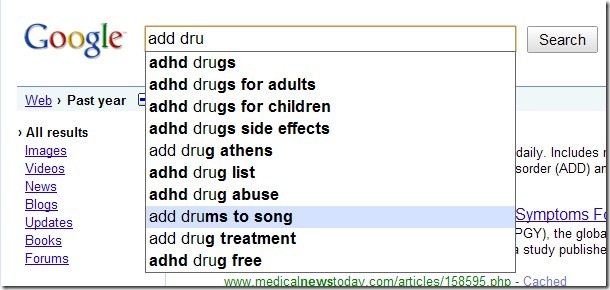 google-suggested-search-function